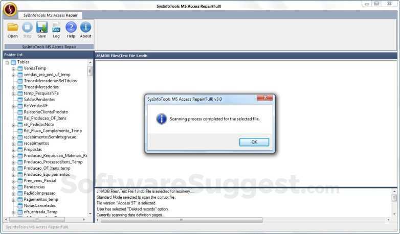 Sysinfo MS Access Small Screenshot 1